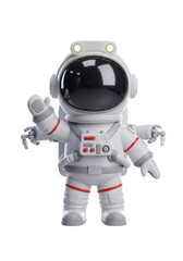 3d render of a friendly astronaut waving