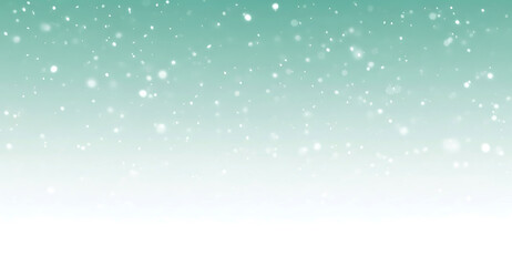 Soft teal and white gradient with falling sparkles