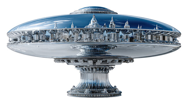 Futuristic Architectural Marvel: An eye-catching, futuristic structure, designed with an amalgamation of cutting-edge technology and imaginative architectural design.