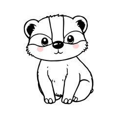 Charming cartoon eyes with blush cheeks conveying innocence and playful emotion, perfect for adorable character designs and sweet storytelling projects