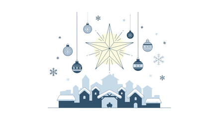 vector illustration of an abstract christmas background