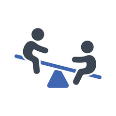 Teeter totter / Kids playing icon