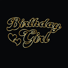 Birthday Girl T-shirt Design