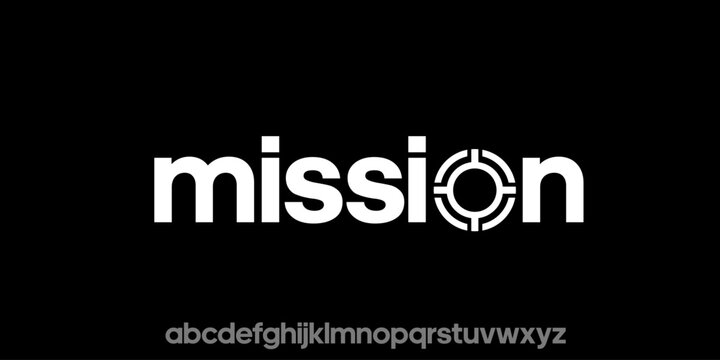 Mission logo with target symbol modern design for business.