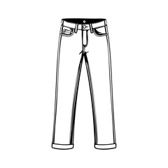 Classic pair of jeans symbolizing fashion, casual wear, and everyday comfort in clothing style.