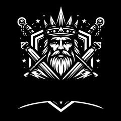 vector illustration of a king