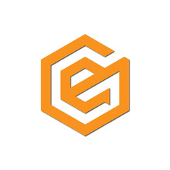 Web line modern color full letter logo design