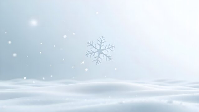 winter landscape with snow