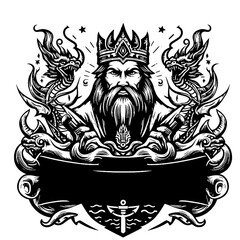 vector illustration of a king