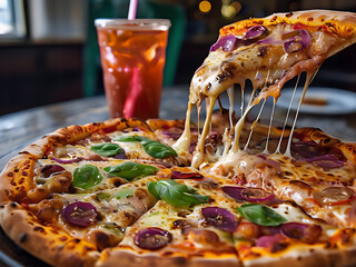 pizza on a plate
