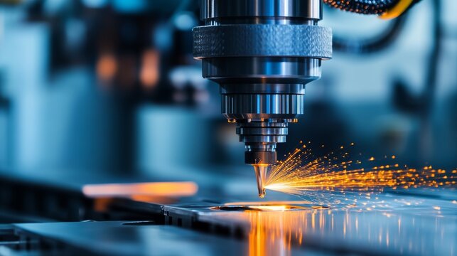 Drilling machine in a factory, advance manufacturing solution