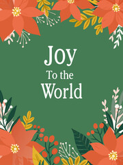 Festive Christmas background. Hand-drawn design on a pink background with a grainy texture, perfect for a holiday greeting card. 