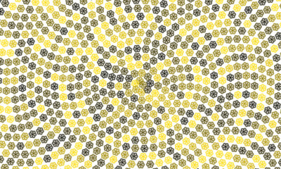 Motif circulaire décoratif avec smileys colorés – Composition graphique sur fond blanc