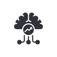 Smart Mind Growth Concept Brain Icon Modern Artificial