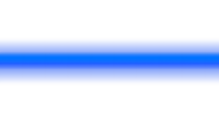 Vibrant Neon Blue Horizontal Light Streak PNG on Transparent Background - High Resolution Dynamic Glow Effect Overlay