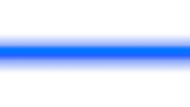 Vibrant Neon Blue Horizontal Light Streak PNG on Transparent Background - High Resolution Dynamic Glow Effect Overlay