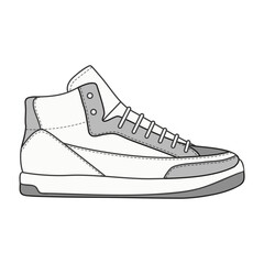Stylish Shoe Vector Design Illustration.