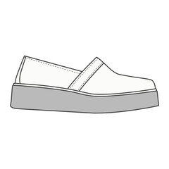 Stylish Shoe Vector Design Illustration.