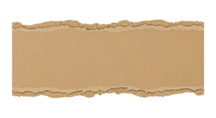 Kraft Paper Texture Design Background Ripped Cardboard Edges and Brown Paper Texture Blank Copy Space Torn Border Craft