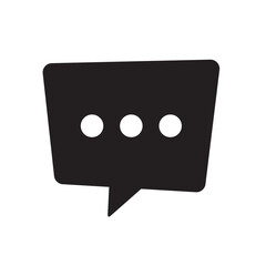 Chat Icon – Speech Bubble and Talk Symbol, Conversation and Communication Sign.