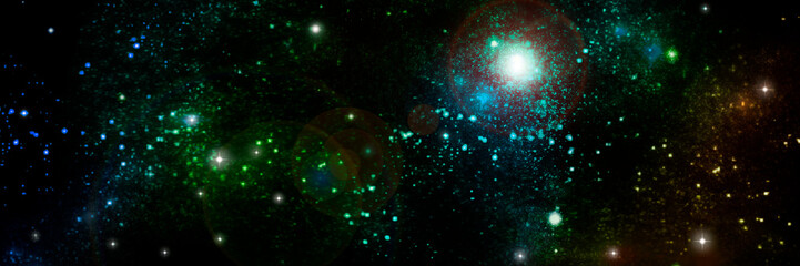 galaxy in a free space.