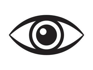 Eye Icon – Eyeball and Vision Symbol, Sight and Observation Sign.