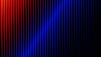 Obraz premium dark black background with neon red and blue vertical abstract color lines