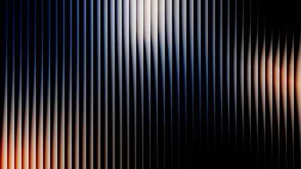 dark black background with multi-color white orange vertical abstract line pattern
