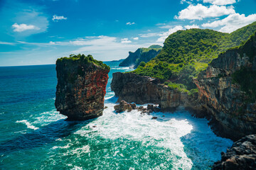 beaches with beautiful cliffs and hills