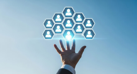 Human Resources Network Connection Digital Technology.