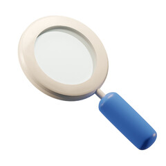 magnifying glass isolated on white