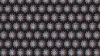 Seamless knitted wool texture vector pattern with floral illustration and geometric star style