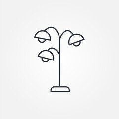 tree floor lamp icon symbol illustration vector eps10 logo template design pattern seamless bright minimal design flat design realistic style simple design modern design