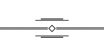 Minimalist geometric line pattern with diamond shape design  