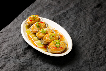 Steamed Vermicelli with Fresh Abalone - Gourmet Asian Seafood Dish