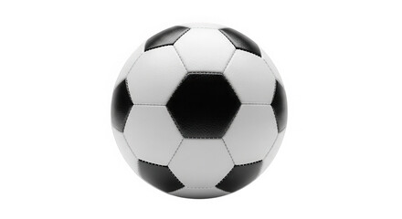 Classic soccer ball isolated on transparent background