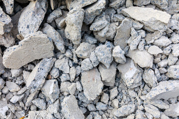 Construction Waste and Demolition Debris Pile, Grunge Texture