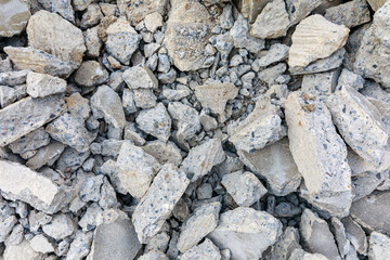 Construction Waste and Demolition Debris Pile, Grunge Texture