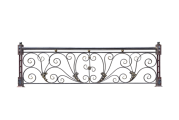 Fence with forged ornament. С.