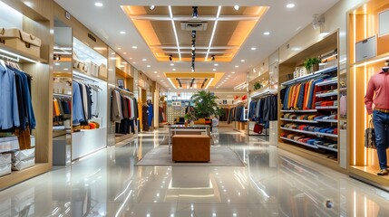 modern designed clothing store