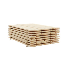 Stack Of Wooden Pallets On Black Background