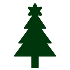 Fototapeta premium christmas tree isolated on white