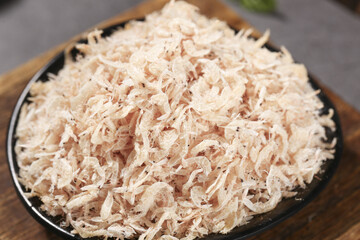 Freshly Dried Sea Shrimp from Beihai - Unsalted Shredded Seafood in Bowl