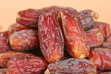 Golden Dried Dates Fruit UAE Traditional Middle Eastern Sweet Delicacy Food Photography