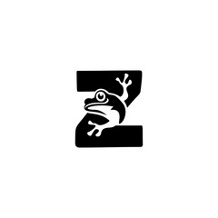 Frog Shape Letter Z Logo.eps