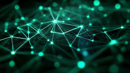 Global network connecting digital data nodes in technology - Powered by Adobe