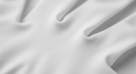 Close-Up of a Smooth White Medical Glove Showing Fine Textures and Curvature, Ideal for Healthcare and Safety Themes
