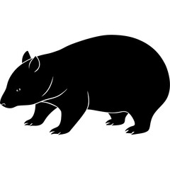 silhouette of a bear