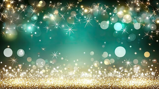 Colorful lights and sparkles create a lively backdrop for celebrations, evoking a sense of joy and excitement for special occasions