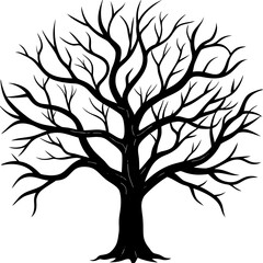 Obraz premium vector tree silhouette